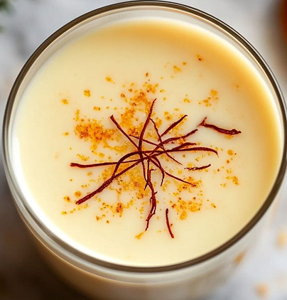 Saffron Almond Latte